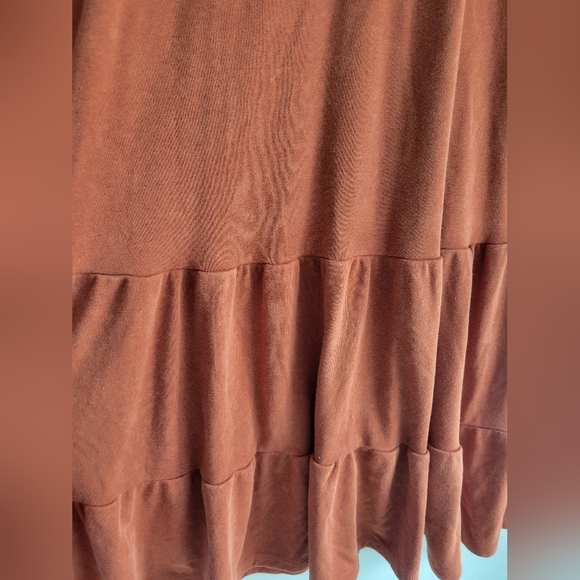 Wild Fable Jersey Dress Burt Orange Medium - Picture 3 of 5